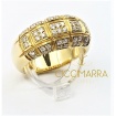 Vendorafa ring in yellow gold and diamonds - KA0147