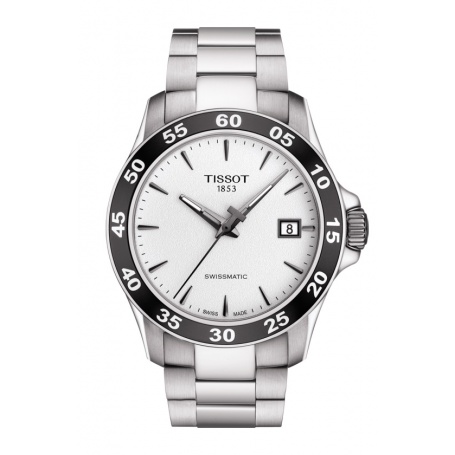 Tissot V8 Swissmatic watch, silver T1064071103100