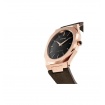 Milan D1 watch, Ultra Thin line, octagonal rosè suede leather
