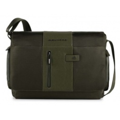 Piquadro Messenger computer case and iPad holder CONNEQU Brief green