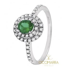 Salvini Dora Ring mit Smaragd und Diamanten 20057683