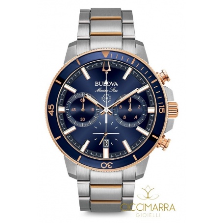 Bulova Marine Star Uhr, blauer Chronograph