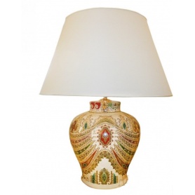 Etro lamp Afsanè collection porcelain ivory color mixed, medium