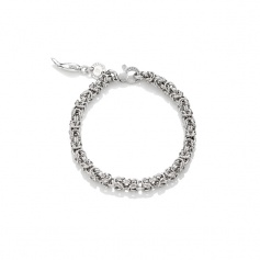 G. Raspini bracelet, knit byzantine mini mini in silver - 10143