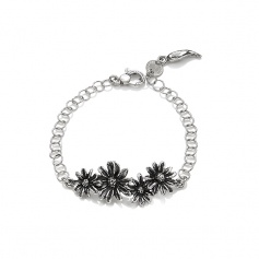 G. Raspini, daisy bracelet with chain rings - 9545