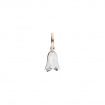 Micro pendant Campanula Silver and shiny pink gold Civita by Queriot