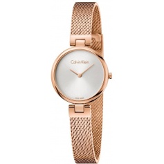 Calvin Klein Authentic rosè Milanese mesh watch K8G23626