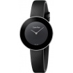 Calvin Klein Chic black watch with satin strap K7N23CB1