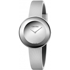 Calvin Klein Schicke graue Uhr mit Satinarmband K7N23UP8