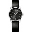 Calvin Klein Uhren City schwarzes Leder - K2G23107