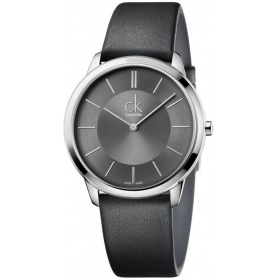 Calvin Klein Minimal Gent Leather Men's Quartz Watch - K3M211C4