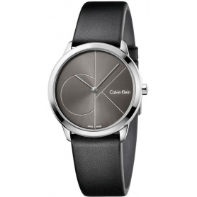 Calvin Klein Minimal Midsize Logo CK 35mm Black Watch K3M221C3