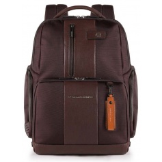 Piquadro man woman brown backpack Brief - CA4532BR / TM