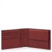 Wallet man Piquadro Black Square red PU257B3R / R