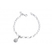 TSARS chain bracelet with pavé egg pendant