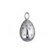 Silver egg pendant and zircons treasure mountain TSARS