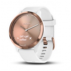 Garmin Vivomove HR Smartwatch Uhr, weiß und gold