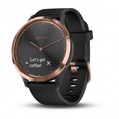Garmin Vivomove HR Smartwatch watch, black and gold