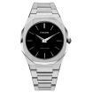 Milan D1 watch, Ultra Thin line, octagonal black dial