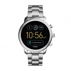 Watch Fossil Uomo Q Explorist polished steel - FTW4000