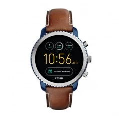 Fossil Man Q Explorist watch leather strap - FTW4004