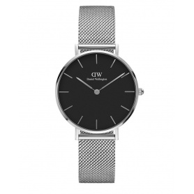 Daniel Wellington watch with silver and black dial
