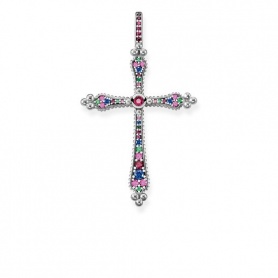 Thomas Sabo's pendant Roce Royalty cross with multicolor stones