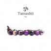 Tamashii Agate Bracelet Purple Striated a round - BHS900-85