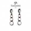 Tamashii Silver and White Agate Drop Earrings - EHST3-14