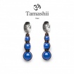 Orecchini pendenti Tamashii argento ed Agata blu - EHST3-18
