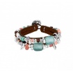 Bracelet Uno de50 Feelings stones and leather - PUL1736MCLMAR0M