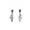 One de50 Earrings Mìrame feather and crystal - PEN0597MORMTL0M