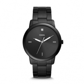 Fossil Uhr unisex Der minimalistische schwarze Pvd Luminova - FS5455