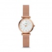 Fossil woman's watch Carlie rosè milano pearl nacre