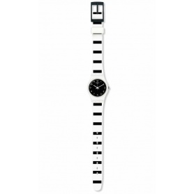 Orologio Swatch donna Originals Lady Zebrette bianco nero- LW161