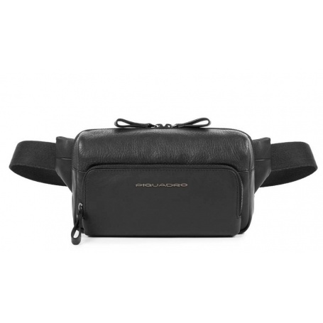 Piquadro Waist bag Line black leather - CA4491W89 / N